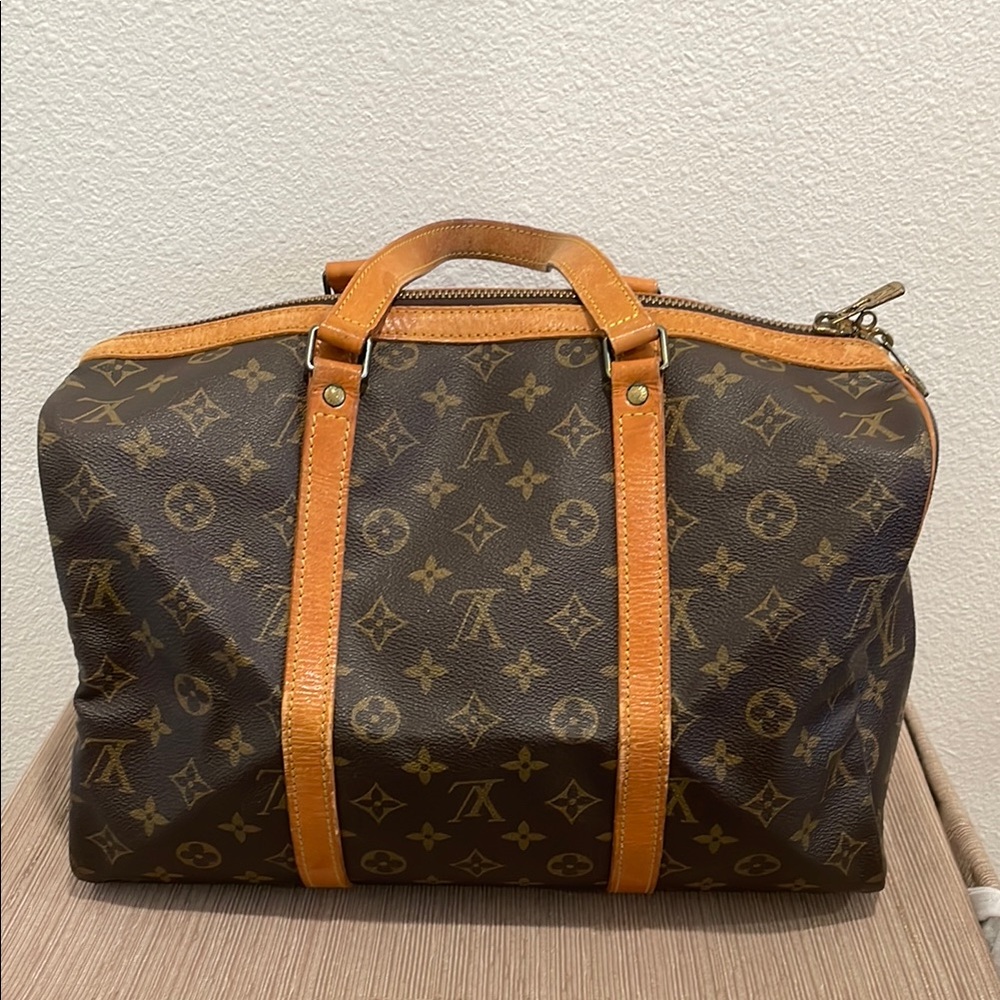 Vintage Louis Vuitton Sac Souple 35 Monogram Canvas Duffle Hand Bag